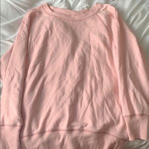 Comfy light pink sweatshirt
